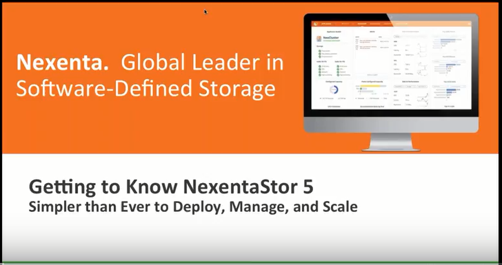 Getting to know Nexentastor 5